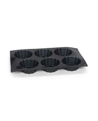 Forma pentru 6 mini tarte, 29 cm, silicon - PATISSE